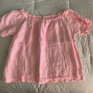 J-Crew off the shoulder top